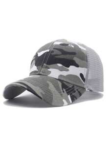 Men's Camouflage Mesh Baseball Cap Custom Logo/Text Sun Hat For Outdoor Use,Suitable For Daily Wear And Can Be Given As A Gift To Friends, Family Members And Lovers. - Camouflage Mesh - View 4