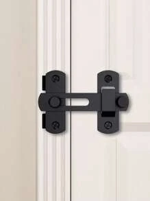 1pc Heavy-Duty Metal Gate Latch, 180° /90°Flip Sliding Bolt, Secure Locking For Pets, Garage, Bathroom & Garden, With Spring Mechanism