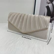 Elegant Pleated Evening Bag,Perfect Clutch For Party, Wedding And Banquet