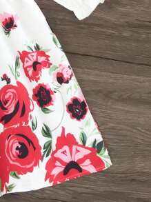 Seven Princess Robe longue à manches longues avec imprimé numérique pour jeune fille, nouvelle arrivée pour l'été
