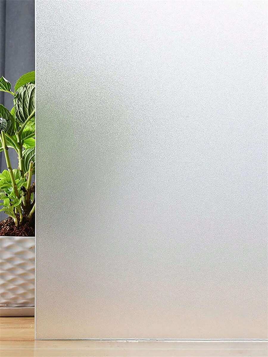 Película mate blanca para ventanas Privacidad Vidrio esmerilado Película de control de calor para el hogar Adhesivo estático opaco Adhesivo para puerta de baño, pegatinas, vinilos decorativos para el hogar, artículos de decoración de primavera para refrescar tu hogar, pegatinas de decoración de ramas - Multicolor - Ver 1