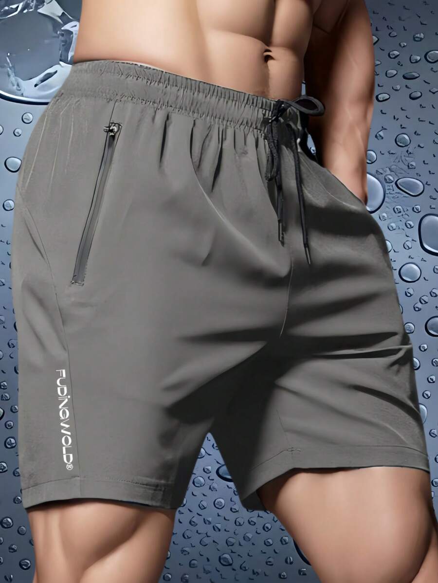 1pc Men's Summer Breathable Sports Shorts, Outdoor Casual Workout Running Shorts