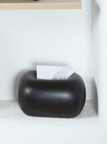 1 件现代简约纸巾盒，创意家居装饰配件，适用于客厅、餐桌、咖啡桌、陶瓷纸巾盒架