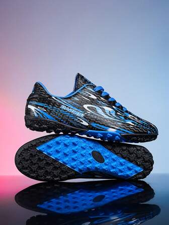 Teenagers' Football Shoes New Lightweight Non-Slip Wear-Resistant Detachable Cleat Fashion Football Shoes Football Training Shoes, For Boys & Girls
