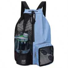 Swimming Bag, Mesh Drawstring Backpack With Wet Pocket, Beach Bag, Gym Workout Gear Bag, Sports Storage Tote, Handbag & Shoulder Bag