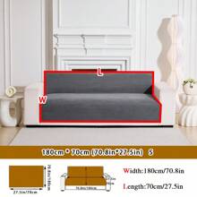 1pc Waterproof Corduroy Jacquard 4-Season Sofa Cushion Cover, Simplistic Modern Style Pet-Friendly Anti-Scratch Anti-Slip Sofa Slipcover, Suitable For 1/2/3/4-Seat Sofa In Living Room (Armrest Sold Separately)