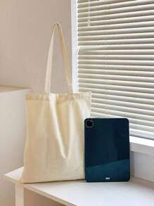 Fashionable And Simple Style Letters, Animals, Fishing, Bows, Ducks, Dinosaurs, Dogs And Other Elements Printed Canvas Bags, Shopping Handbags - Multicolor - View 3