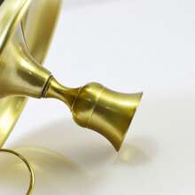 1 件北欧轻奢铜烛台，婚礼派对餐桌装饰烛台，生日派对情侣约会求婚烛光晚餐烛台道具，酒吧派对长杆蜡烛底座，万圣节圣诞装饰