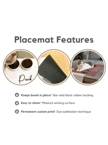 Customized Pet Name Dog Mat, Customized Dog Food Mat, Premium Diatomaceous Earth Mat, Customized Dog Meal Mat, Customized Dog Bowl Mat, Pet Mat, Gift For Dog Lovers, Gift For Dog Moms, Customized Dog Gifts - Multicolor - View 5
