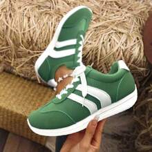 1 Pair Comfortable, Versatile Outdoor Sports Casual Shoes For Women - Green - View 5