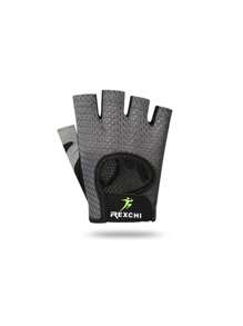 1 Pair Of Lightweight Breathable Fitness Half-Finger Gloves For Men And Women Fitness Training, Dumbbell Exercise, Weight Lifting Hard Pull Exercise Mesh Breathable Sports Gloves For All Seasons - Multicolor - View 3