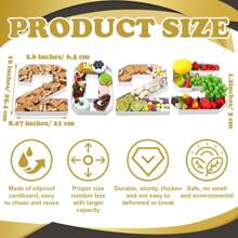 1pc 0-9 Numeric Shaped Reusable Dessert Display Plate, 26 Alphabet A-Z Shaped Tray, Suitable For Filling With Sweets, Cakes, Chocolates, Fruits, Ideal For Graduation Ceremony, Birthday Party, Bachelor Party, Wedding Anniversary, Various Holiday Table Decor