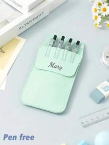 Estuche personalizable/PU para bolígrafos, con bolsillo con cremallera a prueba de fugas, gran capacidad, bolsa portátil para almacenamiento de bolígrafos, estuche de lápices personalizado, bolsa para bolígrafos de gran capacidad y estilo sencillo, multifuncional, ornamental, reutilizable, moderna, colorida, linda, vintage, de dibujos animados, para trabajadores, clientes, estudiantes, niños, para negocios/trabajo/oficina, para la escuela, vuelta al cole, suministros escolares, para la oficina, para el aula, para regalos de maestros, para la universidad, para colegas, para dormitorios, para maestros, para niños y niñas, para adolescentes, estudiantes de escuela secundaria junior, estudiantes de escuela secundaria, estudiantes universitarios, de primer año, de segundo año, estudiantes de cursos inferiores.
