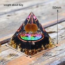 5cm Natural Quartz Crystal Life Tree Orgonite Pyramid Healing Chakra Meditation Good Luck Prosperity Stone