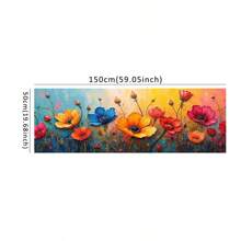 1pc Colorful Flower Botanical Posters , Modern Wall Arts , 3D Canvas Painting, Wall Art Pictures For Living Room For Bedroom Office Decor Unframed 50x150cm/19.68x59.05inch