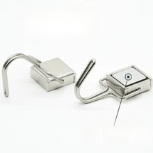 5pcs/Set 14lbs Super Strong Magnetic Hooks - Anti-Rust Space Saving Square Magnetic Hooks With 180° Rotating, Heavy Duty For Kitchen, Fridge, Microwave Oven