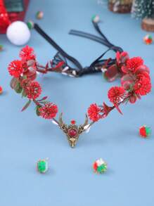 1pc Retro Nature-Inspired Handmade Woven PE (Polyethylene) Headpiece Accessory - Multicolor - View 13