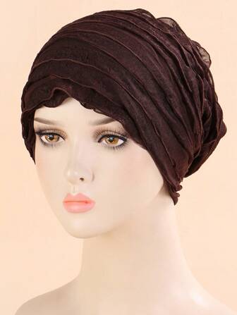 1pc Casual Headscarf For Daily Life, Outdoor, Home, Slouchy Cap