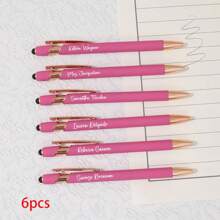 110 Stück/50 Stück/6 Stück/1 Stück individuell anpassbarer Multifunktions-Kugelschreiber, geeignet für Touchscreen-Smartphones & Computer, passend als Hochzeitsgeschenke, für den täglichen Gebrauch, zum Lernen, als Geschenk für Familie, Studenten, Lehrer, Eltern, Kollegen, dekorativ, wiederverwendbar, multifunktional, modern, farbig, süß, vintage, cartoon, witzig, Kawaii, Arbeiter, Kunden, für Geschäft/Arbeit/Büro, Mittelschüler, Oberschüler, Studenten, Uni-Studenten, Erstis, Zweitsemester, Untere Klassen