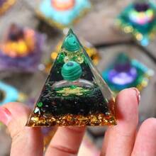 5cm Natural Quartz Crystal Life Tree Orgonite Pyramid Healing Chakra Meditation Good Luck Prosperity Stone