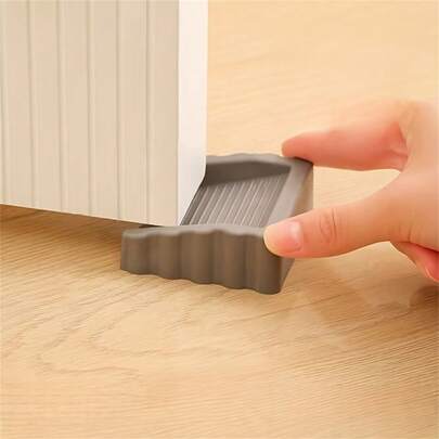 Creative Wind-Resistant Door Stopper, Matte Plastic Door Wedge, Door Blocker, Anti-Collision Door Stop