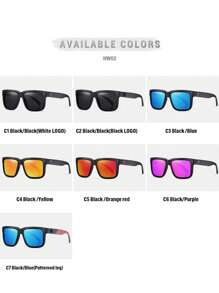 HEAT WAVE 1 件装男士时尚户外运动时尚眼镜，热浪设计彩色镜面镜片骑行眼镜 - HW02 - 查看 3