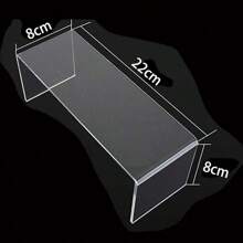 U Shape Acrylic Display Riser Stand, Clear Jewelry Display Riser Shelf Showcase For Dessert Cupcake Shoes Anime Figure Display - S 1PC - 查看 8