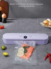 Kitchen Home Vacuum Sealer Food Preservation Plastic Bags Sealer Packaging Machine Automatic Sealing Machine Kitchen - Multicolor - View 2