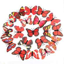 50 Pieces Butterfly Wall Decoration - Plastic Butterfly Wings Foldable Removable Waterproof Reusable Wall Stickers For Family Room Bedroom Nursery Party Wedding Festival Decoration ... Gifts Birthday Graduation Room Decor Home Decor Bathroom Decor Bedroom Decor Room Decoration Stuff Living Room Decor House Decor Home Decor Living Room Wall Art Wall Paper
