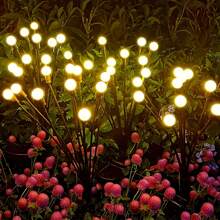 10 luces solares LED para el jardín - Eficientes energéticamente, luces de paisaje sensibles al tacto, acabado de níquel pulido, resistentes al agua IPX4, fácil montaje en poste para decorar el jardín y el patio, luces solares para exteriores