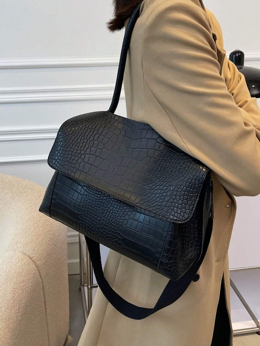 Large Capacity Bag 2024 Spring/Summer New Retro Briefcase Women's Unique Design Shoulder Crossbody Bag