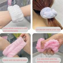 2pcs/4pcs/6pcs/8pcs/10pcs Wrist Bands, Wrist Towel Bands, Sweat Absorbent Wristbands For Women, Reusable Cleaning Wristbands, Soft Wash Face Wrist Bands, Facial Makeup Wrist Bands, Anti-Sweat Arm Sleeve Wristbands, Can Be Used As Headbands, Scrunchies, Sports Wristbands, Multiple Colors And Sizes Combinations - Bathroom Accessories, Reusable Spa Quality Sweat Bands Suitable For Women And Girls, Great For Face Washing, Yoga, Running Home Bathroom Decor Fall Decor Back To School