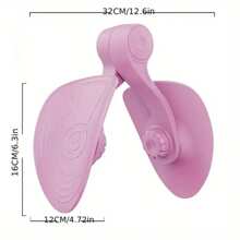1pc Pink Pelvic Floor Muscle Trainer - Suitable For Thigh Muscle Training, Home Gym Fitness Equipment For Women