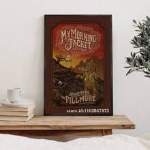 1 件我的早晨夹克海报装饰画海报墙艺术客厅海报卧室画流行无框