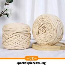 2 Packs, Total 600g, Fabric Strips, Woven Cushions, Woven Bags, Handicraft Yarn, Large Balls Of Yarn - 2 Large Pieces Of Fabric Strips - View 22