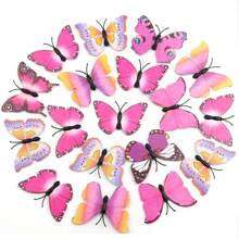 50 Pieces Butterfly Wall Decoration - Plastic Butterfly Wings Foldable Removable Waterproof Reusable Wall Stickers For Family Room Bedroom Nursery Party Wedding Festival Decoration ... Gifts Birthday Graduation Room Decor Home Decor Bathroom Decor Bedroom Decor Room Decoration Stuff Living Room Decor House Decor Home Decor Living Room Wall Art Wall Paper