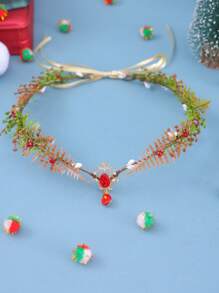 1pc Retro Nature-Inspired Handmade Woven PE (Polyethylene) Headpiece Accessory - Multicolor - View 14