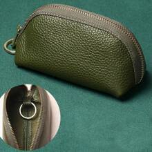 1pc Key Holder Pouch Small Compact Unisex Key Bag Large Capacity Minimalist Korean Cute Key Organizer For Home Use For Women Wallet Mini Wallet Purse Wallet Coin Wallet - Black - View 8