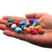 Tượng Ếch Mini - Đồ trang trí nhảy vui vẻ thích hợp làm quà tặng cho cây cối và thiên nhiên, bán theo gói 10/30/50 - Ếch 3D - Xem 2