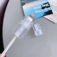 10pcs ABS Resin Cable Case: Protect Your Cable From Breaking And Disconnection, Apple Cable Case, Compatible With IPhone 18-20W Small Head Charger, Prevent Charger From Breaking