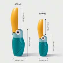 1pc Dog/Cat Travel Water Bowl, Toucan Shaped Pet Drinking Cup With Large Spout, Foldable & Portable Dog Water Bottle Water Bottle - Multicolor - View 3