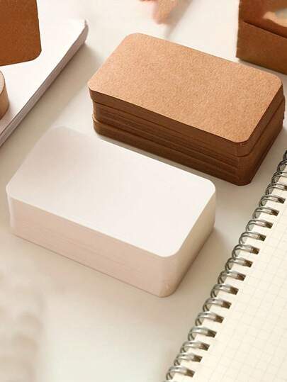 100/30/10 piezas de Tarjetas postales, Tarjetas con grafiti, Tarjetas en blanco, Separadores de libros para estudiantes, Papel kraft, Notas DIY, Tarjetas creativas, Mensajes con palabras, Disponible en múltiples colores, Útiles escolares, De vuelta a la escuela