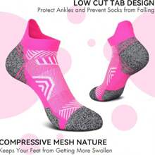 5/10 pares de calcetines deportivos ligeros y transpirables para tobillos de mujer - Multicolor - Ver 4