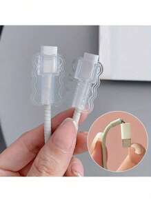 10pcs ABS Resin Cable Case: Protect Your Cable From Breaking And Disconnection, Apple Cable Case, Compatible With IPhone 18-20W Small Head Charger, Prevent Charger From Breaking