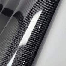 1pc Carbon Fiber Style Vinyl Wrap Film For Car/Motorcycle Body & Interior Decoration, Glossy Protection Decal