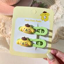 Sanrio (Authorized) 5-Piece Sanrio Cartoon Cute Hair Clip Set - Resin Sweet Hair Clip, Suitable For Hair Accessories Gifts Of Multiple Adult Characters, Suitable For Bathroom Use, Suitable For Various Holiday Gifts, Suitable For Christmas Gifts