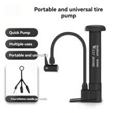 1pc Portable Air Pump, Bicycle Air Pump, Mini Basketball Air Pump, Sports Ball Air Pump, Football Air Pump, Volleyball Air Pump, Mountain Bike Air Pump, Cycling Gear, Compact Air Pump, Multi-Function Air Pump, Swimming Ring Air Pump - Multicolor - View 1