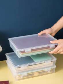 1 件多功能身份证夹，家庭文件收纳盒，用于存放证书、文件、卡片、家居整理器 - 無色 - 查看 5