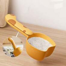 1 pieza Cuchara arrocera multiusos minimalista, cucharón para alimentos, cereales y granos de cocina, clip medidor para pasta, apto para uso diario - Multicolor - Ver 2