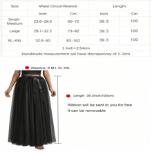 1 Pc Maxi Tulle Skirt With Removable Ribbon For Prom Party Halloween Cosplay Evening Costumes White Pink Burgundy Blush Pink Hot Pink Fall Clothes For Women